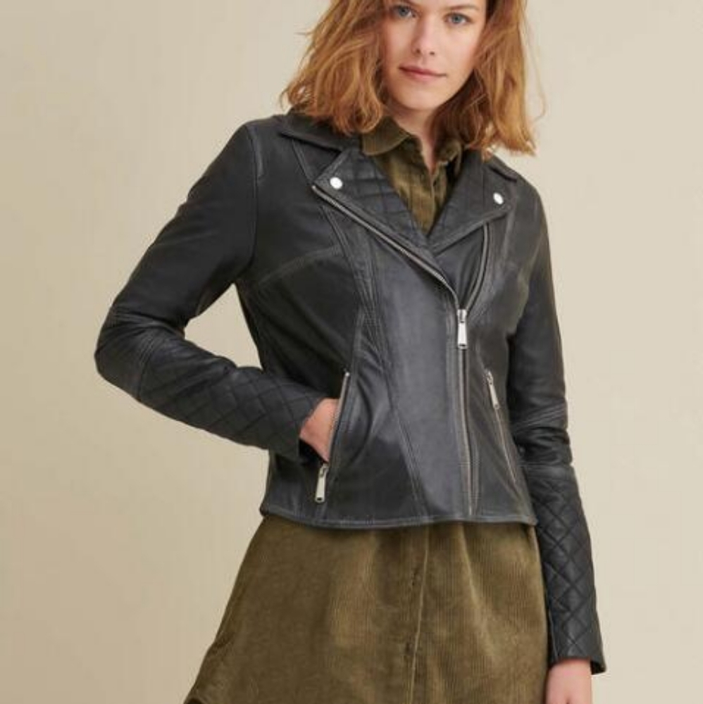 Wilson leather moto jacket